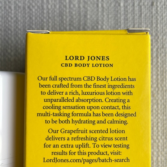 lord jones Bath & Body Lord Jones Body Lotion Grapefruit Fragrance